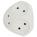 Разветвитель 3-м без заземл. 10А IP20 SPx-3-W бел. Эра Б0053481 1598946 - фото 16736911