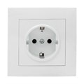 Розетка 1-м СП Валенсия 16А IP20 с заземл. защ. шторки бел. PROxima EKF EWR16-028-10 1323195 - фото 16737341