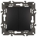 Переключатель 2-кл. СП Elegance 14-1106-05 10А IP20 250В 10AX механизм антрацит Эра Б0034247 1231917 - фото 16737470