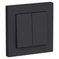 Выключатель 2-кл. СП AtlasDesign 10А IP20 (сх. 5) 10AX в сборе карбон SE ATN001052 1240548 - фото 16737669