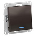 Переключатель проходной 1-кл. СП AtlasDesign 10А IP20 (сх. 6а) 10AX с подсветкой механизм мокко SE ATN000663 1240379 - фото 16737685