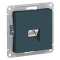 Розетка компьютерная AtlasDesign RJ45 кат.5E механизм изумруд SE ATN000883 1240469 - фото 16737690