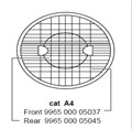 Аксессуар MVF403 FRONT REFLECTOR ASSY CAT A4 PHILIPS 996500005037 1203811 - фото 16737739