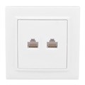 Розетка компьютерная 2-м СП Минск RJ45 бел. EKF ERK02-035-10 476923 - фото 16737816