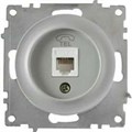 Розетка телефонная 1-м СП Florence RJ11 механизм сер. (1E20601302) OneKeyElectro 2172838 467452 - фото 16737856