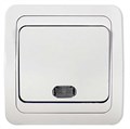 Выключатель 1-кл. СП Classico 2121 10А IP20 с подсветкой бел. ASD / IN HOME 4680005959853 464624 - фото 16737897