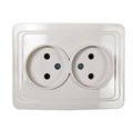 Розетка 2-м СП Classico 2102 16А IP20 бел. ASD / IN HOME 4680005959914 464639 - фото 16737914