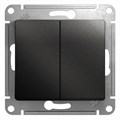 Выключатель 2-кл. СП Glossa 10А IP20 (сх. 5) 10AX механизм антрацит SE GSL000751 400318 - фото 16738194