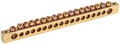 Шина PEN "земля-ноль" 8х12мм 20/2 (20групп/крепеж по краям) IEK YNN21-20-100 1037407 - фото 16738475