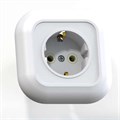 Розетка 1-м СП Валентина РС16-635 16А IP20 с заземл. бел. Кунцево 7653 4943 - фото 16739152