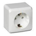 Розетка 1-м ОП Этюд 16А IP20 250В с заземл. защ. шторки бел. SE PA16-004B 87961 - фото 16739278