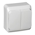 Выключатель 2-кл. ОП Этюд 10А IP20 бел. SE BA10-002B 87919 - фото 16739305