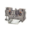 Клемма проходная зажим push-in 2 точки подключения 4кв.мм сер. DKC VPR-4-GY 1754563 - фото 16739340