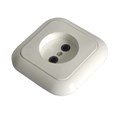 Розетка 1-м СП 16А IP20 без заземл. бел. БЕЛТИЗ РС 16-006 420743 - фото 16739348