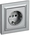 Розетка СП BRITE РСР14-1-0-БрА 16А в сборе с заземл. защ. шторки алюм. IEK BR-R14-16-K47-F 1765991 - фото 16739352