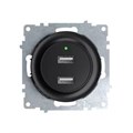 Розетка USB 2-м СП Florence 16А IP20 с подсветкой механизм черн. (1E10351303) OneKeyElectro 2260092 1656750 - фото 16739419