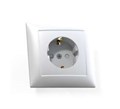 Розетка 1-м СП Селена РС16-400 16А IP20 с заземл. защ. шторки бел. Кунцево 8121 370814 - фото 16739528