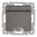 Розетка Accent 6-203-09 2P+E Schuko с крышкой 16А-250В IP20 СУ AL/CU титан Intro Б0063471 1931478 - фото 16739773