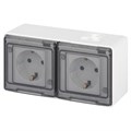 Розетка Эксперт 11-2503-01 2х2P+E гориз. IP55 16А-250В ОУ бел. Эра Б0063264 1871639 - фото 16739978