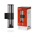 Светильник SMOKY-2хA60-BL E27 IP65 под лампу 2хA60 НБУ уличный настенный двусторонний алюм. черн. IN HOME 4690612052908 1795642 - фото 16740197