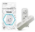 Разветвитель 3-м без заземл. 16А 250В IP20 полипропилен бел. TOKOV ELECTRIC TKL-S3-C01 1769146 - фото 16740325
