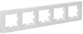 Рамка 5-м BRITE РУ-5-Бр бел. рифленый IEK BR-M52-51-K01 1766160 - фото 16740337