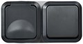 Блок ОП розетка + выключ. горизонт. TORS 16А IP55 TS142 графит IEK TS-G10-6-55-V-K53 1761216 - фото 16740349