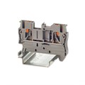 Клемма проходная зажим push-in 2 точки подключения 2.5кв.мм сер. DKC VPR-2.5-GY 1754561 - фото 16740372