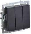 Выключатель 3-кл. СП BRITE ВС10-3-0-БрЧ 10А механизм черн. IEK BR-V30-0-10-K02 1617293 - фото 16740714