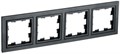 Рамка 4-м BRITE РУ-4-БрЧ черн. IEK BR-M42-K02 1617345 - фото 16740727