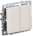 Выключатель проходной 2-кл. СП BRITE ВС10-2-6-БрКр 10А механизм беж. IEK BR-V22-0-10-K10 1617279 - фото 16740738