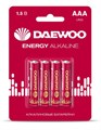 Элемент питания алкалиновый AAA/LR03 1.5В Energy Alkaline 2021 BL-4 (уп.4шт) DAEWOO 5029903 1588739 - фото 16740924