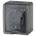 Розетка 1-м ОП Эра Эксперт 11-2401-03 16А IP54 16AX 250В 2P+E сер. Эра Б0020713 1231725 - фото 16741515