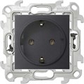 Розетка 1-м СП Simon 24 16А IP20 2P+E Push&Go без защ. шторок механизм графит Simon 2420434-038 1278976 - фото 16741581