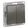 Выключатель 2-кл. СП AtlasDesign 10А IP20 (сх. 5) 10AX механизм сталь SE ATN000951 1240504 - фото 16741704