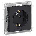 Розетка 1-м СП AtlasDesign 16А IP20 с заземл. механизм карбон SE ATN001043 1240541 - фото 16741706