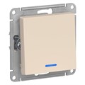 Выключатель 1-кл. СП AtlasDesign 10А IP20 (сх. 1а) 10AX с подсветкой механизм беж. SE ATN000213 1240184 - фото 16741711