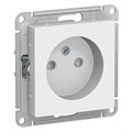 Розетка 1-м СП AtlasDesign 16А IP20 без заземл. защ. шторки механизм бел. SE ATN000149 1240151 - фото 16741737