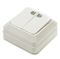 Выключатель 2-кл. ОП Bolleto 10А IP20 7123 накладной с подсветкой бел. ASD / IN HOME 4680005959778 464618 - фото 16741938