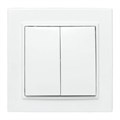 Выключатель 2-кл. СП Минск 10А IP20 бел. Basic EKF ERV10-023-10 453868 - фото 16742020