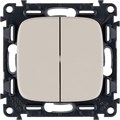 Выключатель 2-кл. СП Valena Allure 10А IP20 250В с лицев. панелью безвинтов. зажимы механизм сл. кость Leg 752805 1180937 - фото 16742111