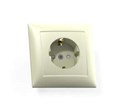 Розетка 1-м СП Селена РС16-400 16А IP20 с заземл. защ. шторки сл. кость Кунцево 8151 370827 - фото 16742306
