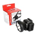 Фонарь аккумуляторный налобный LED5366 LED 2 режима 220В пластик. черн. (бокс) Ultraflash 11649 321808 - фото 16742373