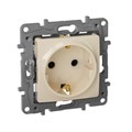 Розетка 1-м СП Etika 16А IP31 250В 2P+E с заземл. защ. шторки немецк. стандарт винтов. клеммы механизм сл. кость Leg 672322 1066911 - фото 16742472