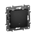 Переключатель 1-кл. СП Etika Plus 10А IP20 250В 10AX с подсветкой безвинтов. зажимы механизм антрацит Leg 672615 1066896 - фото 16742478