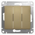 Выключатель 3-кл. СП Glossa 10А IP20 (сх. 1+1+1) 10AX механизм титан SE GSL000431 1063785 - фото 16742488