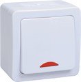 Выключатель 1-кл. ОП Гермес Plus 10А IP54 ВС20-1-1-ГПБ с индикацией цвет клавиши: бел. бел. IEK EVMP11-K01-10-54-EC 1035652 - фото 16742527