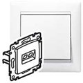 Розетка компьютерная + телефонная 2-м СП Valena RJ45 + RJ11 кат.6 UTP механизм бел. (DIY-упак.) Leg 695339 1018999 - фото 16742562