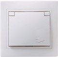 Розетка 1-м СП Кварта РСбш10-3-КБ 16А IP20 с заземл. защ. шторки с крышкой бел. IEK ERK12-K01-16-DM 245478 - фото 16742693