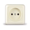 Розетка 1-м ОП Олимп 16А IP20 без заземл. сл. кость UNIVersal Б-О0022 156729 - фото 16742881